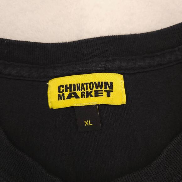 Chinatown Market Crew Neck Short Sleeve Graphic T Shirt Mens Size XL Black - Picture 3 of 9